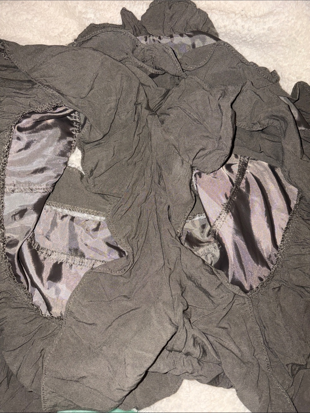 Atmosphere Olive Ruffle Skort - Picture 5 of 5